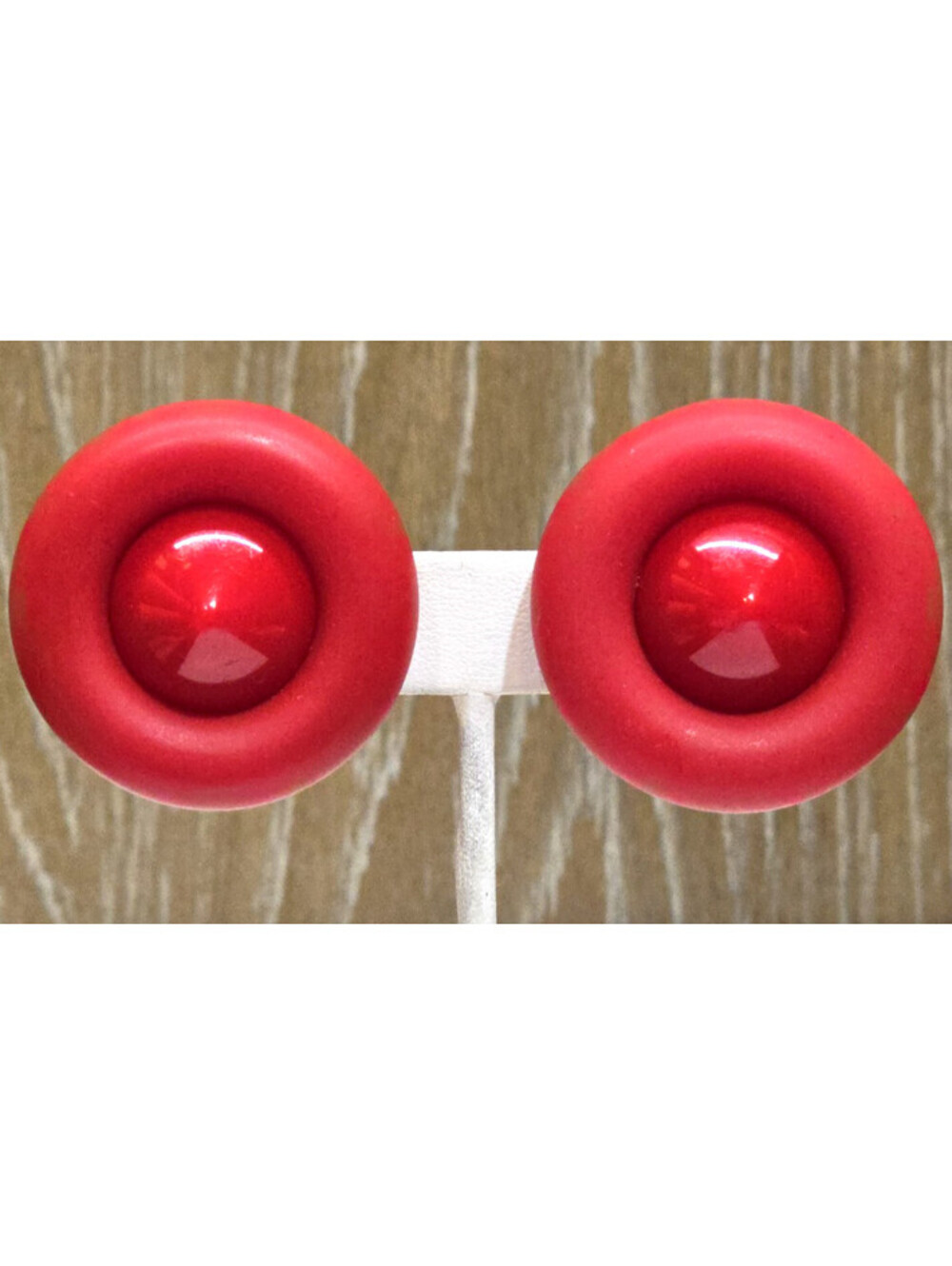 Vintage 80s 90s Liz Claiborne Large Lucite Clip Earrings